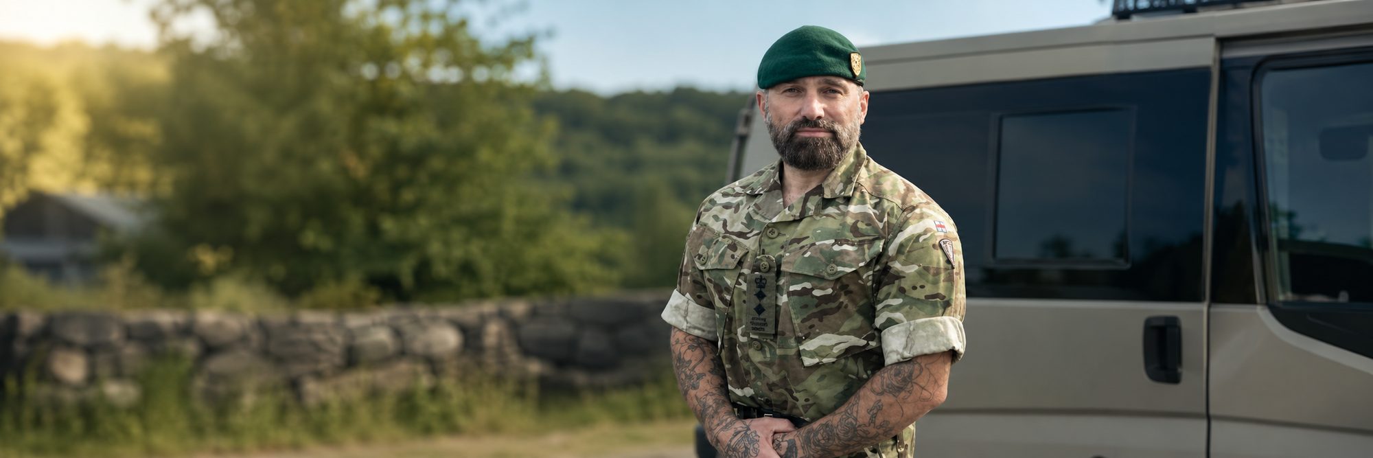 Ant Middleton in uniform